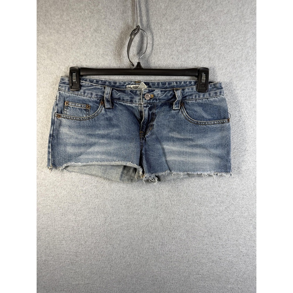 Forever Twenty One Shorts Juniors 9 Blue Denim Cutoff Frayed Casual Summer